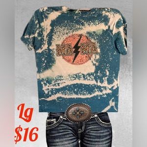 Large acid washed sublimated tee